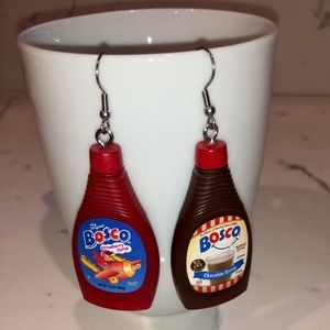 Handmade Zuru Mini Brands Bosco's Syrup Earrings